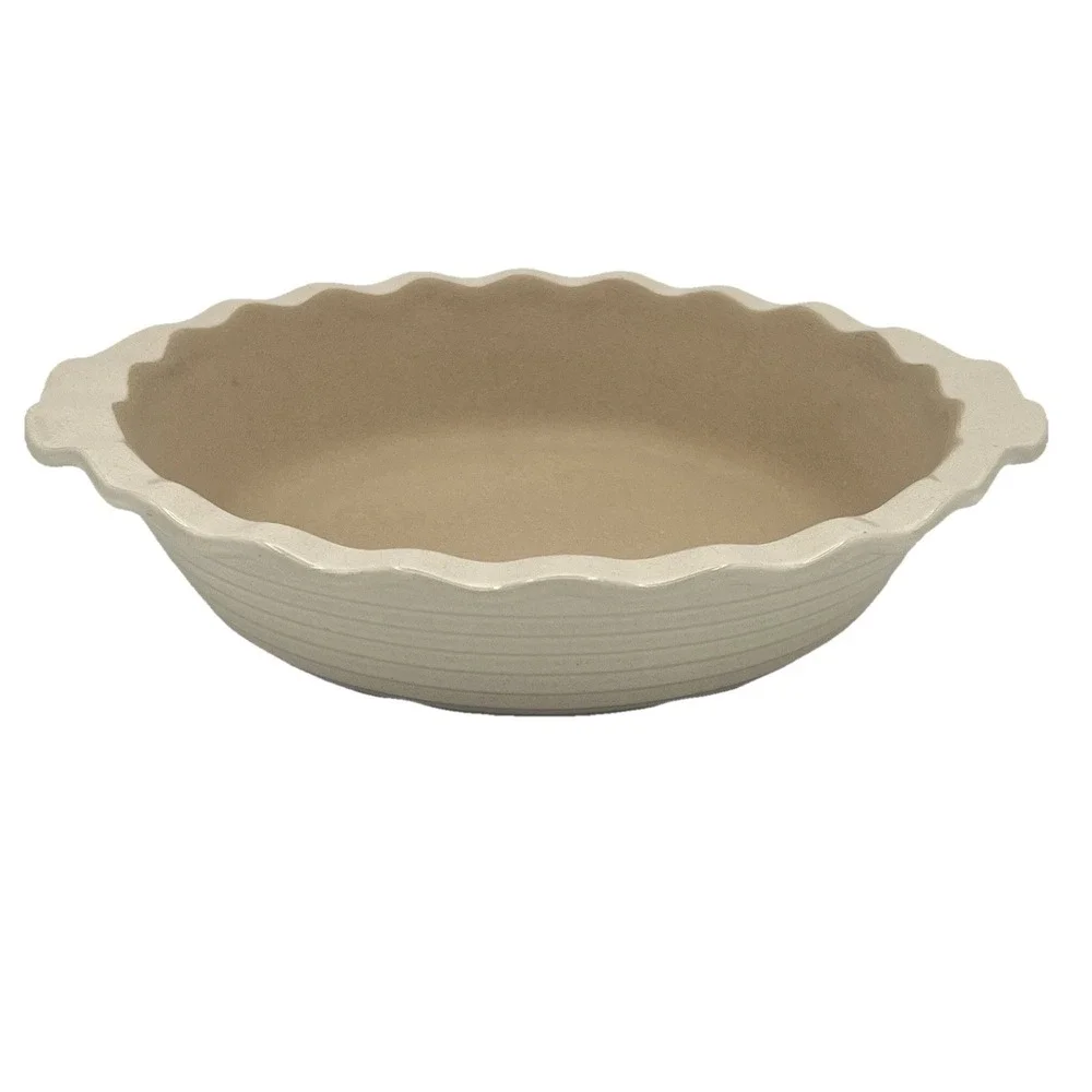 Pampered Chef Family Heritage Stoneware Scalloped Pie Plate 9